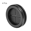 Pikkukuva 1 / 4: 4 kpl kumiläpivienti Pyöreä kaksipuolinen kiinnike johdonsuojaukseen 4PCS
