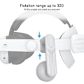 Pikkukuva 5 / 5: Sopii Meta Quest3 Lisätarvikkeet Kuulokemikrofoni Quest2 Kuulokemikrofoni Korkealaatuiset Kaiuttimet VR-Lisätarvikkeet White