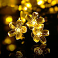 Miniatyrbillede 2 af 8: 7M 50 LED Solcellelysstreng Have Fe-lys Warm cherry blossoms
