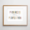 Miniatyrbillede 2 af 3: Fremskridt er bedre end perfektion Print, Klasseværelsesindretning, Børns motivation, Inspirerende kontorindretning, Børneværelsesindretning, Uindrammet (8X10 tommer)
