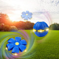 Miniatyrbilde 3 av 5: Flyvende Tallerken Ball Hundeflyball - Lett Hjerding Leke for Rullende Gøy (6 Lys) Green