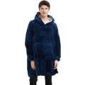 Miniatyrbilde 1 av 5: Oversized teppehettegenser, bærbar hettegenser med teppe, myk Sherpa fleece-koselig teppehettegenser for voksne