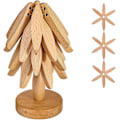 Miniatyrbilde 1 av 5: Multifunksjonelle trematter for varme retter, trematter, varme retter matter – 3 trematter + 1 stativ Yellow