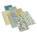 Miniatyrbillede 3 af 5: 7 stk. Fedt kvarter stofpakke 100% bomuld quilte patchwork blandet håndværk grøn 50*50cm 50*50cm