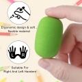 Miniatyrbilde 4 av 10: 6 Stykke Blyantgrep, Eggformet Blyant Holder Håndskriftgrep Pen Stylus Skumgrep Skrivehjelp