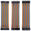 Pikkukuva 1 / 4: 10/20/30cm 40-nastainen M-m F-f M-f leipälauta Dupont-hyppyjohtokaapeli Arduino Qinhai -laitteelle (koko: uros-uros 10cm)