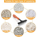 Miniatyrbild 5 av 7: Mattborste Matta Rake Shag Matta Rake