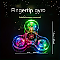 Miniatyrbild 2 av 5: Kristall Luminous LED-ljus Fidget Spinner - Glöder i mörkret EDC Stressavlastande Leksak