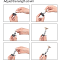 Miniatyrbild 3 av 4: Sänggavel Stopper Set om 4 Metall Sängram Anti Shake Verktyg Sänggavel Väggfäste Konsoler Justerbar Gängad Sängram Anti Shake Verktyg för Säng