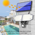 Miniatyrbillede 4 af 5: Udendørs sollamper 20W, 100 LED sollamper med bevægelsessensor