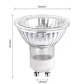 Miniatyrbilde 2 av 5: GU10 halogenlamper 35W dimmbare, 220V GU10 halogen spotlight 2-pin, 400 LM, 2800K varm (3 stk, hvit)