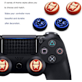 Miniatyrbillede 5 af 5: 8 stk. Analog Thumb Grip Stick Cover Dualsense Trådløse Controllere Spil Fjernbetjening Joystick Cap Anti-Slip Cover til Ps5/ps4/xbo