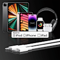 Miniatyrbild 4 av 6: 4-pack snabbladdningskabel för iPhone 14/13/12, 6 fot, USB-C till Lightning