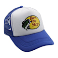 Pikkukuva 1 / 4: Bass Pro Shop Ulkoilulippis Trucker Mesh - Miehille ja naisille, yksi koko sopii kaikille, napsautettava suljin - Täydellinen metsästykseen ja kalastukseen, tummansininen Dark blue