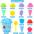 Miniatyrbild 2 av 4: Högkvalitativa strandleksaker för män - hopfällbar hink 38-delad uppsättning - strandset med hopfällbar hink och spade barnverktyg Men's-foldable bucket 38 pieces set