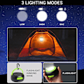 Miniatyrbilde 5 av 5: LED Ladbar Campinglys, Solcelle/USB-drevet