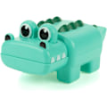 Miniatyrbillede 1 af 5: Optrækkelig svømmende krokodille badelegetøj, ingen batteri, skimmelfri, rustfri, interaktivt Montessori-legetøj til børn