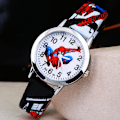 Miniatyrbilde 1 av 2: Spiderman Analog Kvartsklokke for Barn Gutter Spiderman Armbåndsur Bursdagsgave Black