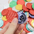 Miniatyrbild 4 av 5: 100 st St. Patrick's Day guldpengar plast piratguldpengar set