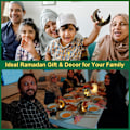 Miniatyrbilde 5 av 10: Ramadan-lykt, Mini Ramadan LED-lysdekorasjoner, 6 stk Eid Mubarak Mini-lykter