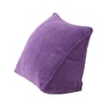 Triangulär kudde Bekväm läskudde med blixtlåsficka Triangulär kilkudde Liten rygg purple