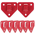 Pikkukuva 1 / 2: 8 kpl Seinään Asennettava Palosammuttimen Koukku Raskaan Käytön Palosammuttimen Kiinnike Punainen Red 6.2X6.2cm