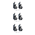 Miniatyrbild 5 av 5: 1/2/3 2-pack/parti Fäste för takräcketillbehör Väggfäste Svart Black 3Sets