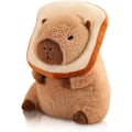 Miniatyrbild 1 av 6: Söt Capybara Plyschkudde med Bröd Kawaii Mjuk Capybara Plyschdocka Kudde Capybara Gosedjur Leksaker för Barn Flickor Pojkar