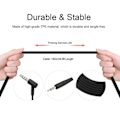 Miniatyrbillede 5 af 5: 3,5 mm til 2,5 mm lydkabel til Bose Oe2 headset med mikrofon, volumenkontrol, linjekontrol, hovedtelefonledning