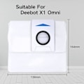Miniatyrbilde 3 av 5: stk Støvsugerposer for ECOVACS DEEBOT X1 Omni Auto-Empy Station, 3L Kapasitet Erstatningspose for ECOVAS Omni X1/X1 Plus
