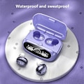 Pikkukuva 4 / 5: M32 Mini Bluetooth 5.1 Kuulokkeet TWS Langattomat Kuulokkeet Mikrofonilla Vedenkestävä Urheilu Bluetooth Kuulokkeet 2000mah (Violetti)