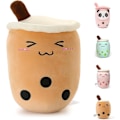 Miniatyrbilde 1 av 7: Niuniu Daddy 9.4in Stuffed Boba Plushies Myk Boba Te Plusjeleke Pute Kosepute Melk Te Plusjeleke Søt Kosepute Mat Leke for Baby/Barn