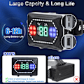 Miniatyrbilde 5 av 5: Ladesbar LED-hodelykt, 120000 Lumen Super Lys, Bevegelsessensor, 8 Moduser, 135° Justerbar, IPX7 Vanntett Hodelykt for Camping