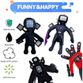 Miniatyrbilde 3 av 5: Toalett-Plush, Tv Man Plushies Leke Samleobjekter Gaver for Fans (Titan TV King)