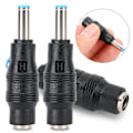 Miniatyrbilde 3 av 4: 3 stk strømforsyningskontakt 5,5 x 2,1 mm hunn og 4,5 x 3,0 mm hann laderkontakt for HP bærbar PC