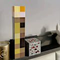 Miniatyrbillede 4 af 5: LED MCERS Natlampe USB Genopladelig Sengelampe Mine-Craft Lampe