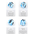 Miniatyrbilde 1 av 4: Anti-Stress Fidget Toy Cube Anti Stress Leke Decompressio Camouflage blue