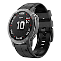 Miniatyrbillede 3 af 4: 26mm Blød Silikonerem til Garmin Fenix 6X/Fenix7X/7X pro, COROS Sort