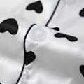 Miniatyrbillede 3 af 3: 7-delt dameundertøjs sæt i kunstig silke, pyjamas til kvinder, nattøj, forårs- og sommerhjemmetøj, nattøj, behagelig bomuldsgave (M)