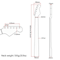 Miniatyrbilde 2 av 8: Elektrisk gitarhals erstatning for gitarhals DIY deler erstatning 22 Rose Wood gripebrett binding for TL ST Tele bakre senterlinje