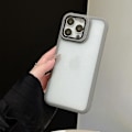 Miniatyrbillede 2 af 4: Etui + 2 Hærdede Glas til iPhone 16 Pro, Stødsikkert Glitter Etui med Bagkamera Beskyttelse - Transparent Grå