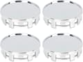 4 st 54mm 9-bultars universella silverfärgade navkapslar för bilhjul