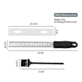 Miniatyrbillede 4 af 5: Microplane Zester Rivejern i Sort Farve til Citrus, Parmesan, Ingefær, Chokolade og Muskatnød med Fint Blad