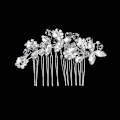 Miniatyrbillede 1 af 5: Ny sølvlegering hårkam håndlavede perler rhinsten mode metal hovedbeklædning elegant hår smykker tilbehør til kvinder HS-J5280S