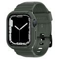 Pikkukuva 1 / 6: Spigen Apple Watch 44/45 mm Kotelo/Ranneke Rugged Armor 'Pro' Vihreä