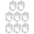 Miniatyrbilde 1 av 4: 8x Dørstopper for håndtak - Transparent Transparent