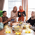 Miniatyrbilde 7 av 10: 4 stk Eid Mubarak Akrylpynt Ramadan Bordplakett Pynt Måne Stjerne Hengeanheng
