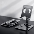Miniatyrbild 6 av 11: Smartphone Dock Mount Vikbar Bord Mobiltelefon Stöd Hållare Vinkel Höjdjusterbar Telefon/Tablett Stativ Red 0.1