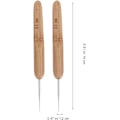 Miniatyrbillede 2 af 5: 5 Styk Dreadlock Hæklenåle 0,5 mm Enkelt Hoved Locs Croch DXGHC_xx