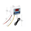 Miniatyrbillede 3 af 3: Termostat og temperaturprogrammering intelligent temperaturkontrolkontakt XH-W3002, 12V 120W